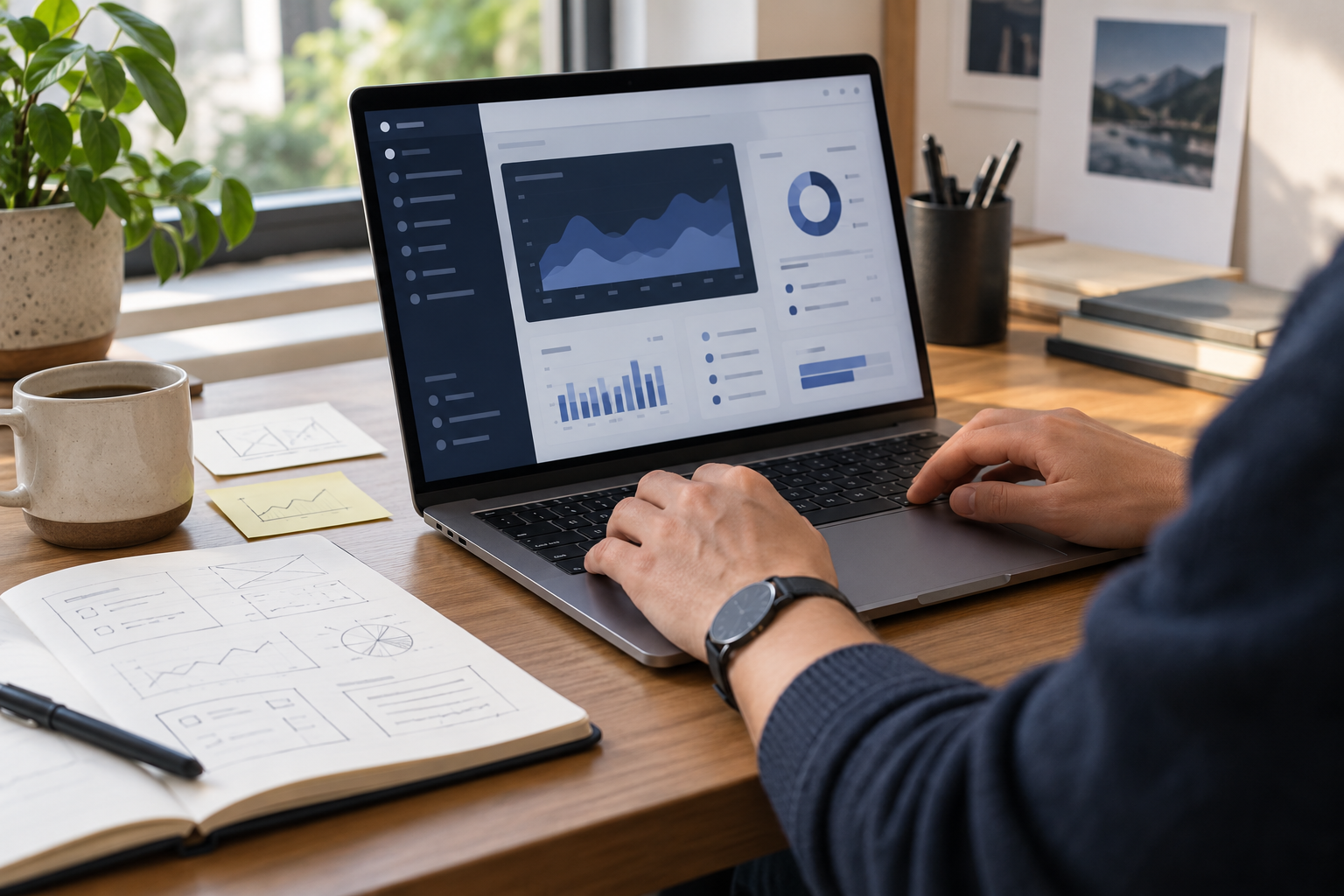 Illustrative image of a data platform in development